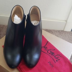 Christian Louboutin Belle 100 calf booties.
